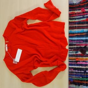 Rebecca Taylor Cashmere Boyfriend Sweater - Flame - XS